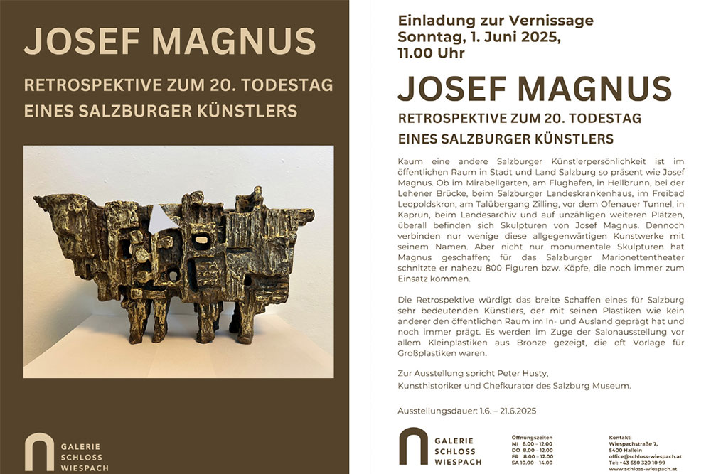 Retrospektive des in Anif wirkenden Künstlers Josef Magnus